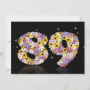 Search for 89th birthday invitations Floral