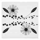 Search for black and white flower drawing art Modern