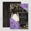 Search for rustic lavender wedding invitations Floral