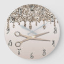 Search for hair salon clocks Gold