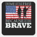 Search for because of the brave stickers Military