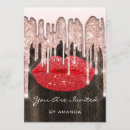 Search for red lips invitations Girly