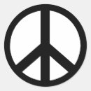 Search for black and white peace sign stickers Hippie