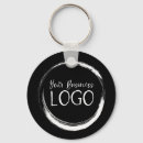 Search for circle logo key rings Black and white