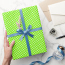 Search for green white polka dot wrapping paper Simple