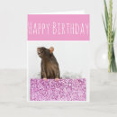 Search for rat birthday cards Pink