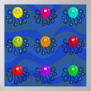 Search for square funky posters Octopus