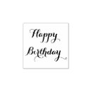 Search for happy birthday rubber stamps Elegant