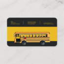 Search for bus transport business cards Education
