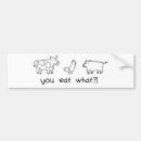 Search for no farms no food bumper stickers Animals