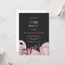 Search for pink movie night invitations Cute
