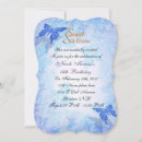 Search for blue sweet 16 invitations Butterflies