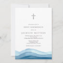 Search for first communion invitations Blue