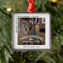 Search for our first photo christmas tree decorations Typography