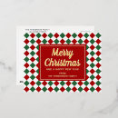 Search for red return address postcards Elegant