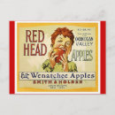 Search for red head postcards Retro