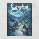 Search for swiss chalet postcards Snow