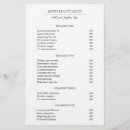Search for hair stylist price lists Professional