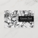 Search for skull business cards Black and white