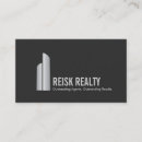Search for commercial real estate business cards Architect