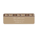 Search for aztec pattern return address labels Trendy