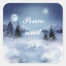 Search for winter night stickers Pine trees