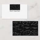 Search for math teacher business cards Equations