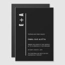 Search for magnets wedding invitations Minimalist