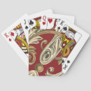 Search for botanical playing cards Red