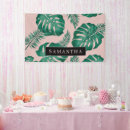 Search for tropical banners Palm leaves