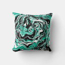 Search for black white turquoise cushions Abstract