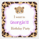 Search for purple leopard stickers Birthday party