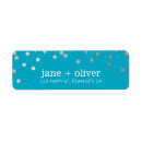 Search for silver confetti return address labels Stylish