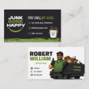 Search for junk removal business cards Waste management