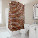 Search for brick shower curtains Red