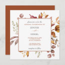 Search for autumn leaves wedding invitations Botanical floral