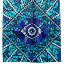 Search for mosaic shower curtains Mediterranean
