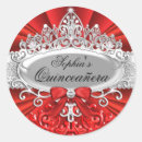Search for red quinceanera stickers Tiara