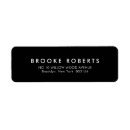 Search for supply return address labels Black and white