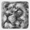 Search for lion face stickers Wild animal