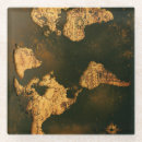 Search for vintage maps coasters Vintage world map