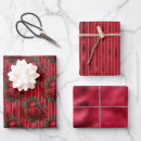 Search for red metallic wrapping paper Stripes