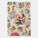 Search for vintage christmas placemats Santa claus