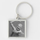 Search for vintage swimsuit key rings Black and white