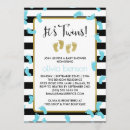 Search for blue gold baby shower invitations Chic