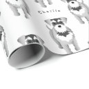 Search for miniature schnauzer wrapping paper Puppy