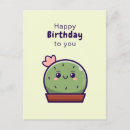 Search for cactus birthday cards Illustration