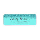 Search for faux glitter return address labels Sparkle