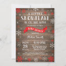Search for red snowflake invitations Baby its cold outside