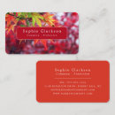 Search for autumn leaves business cards Natural